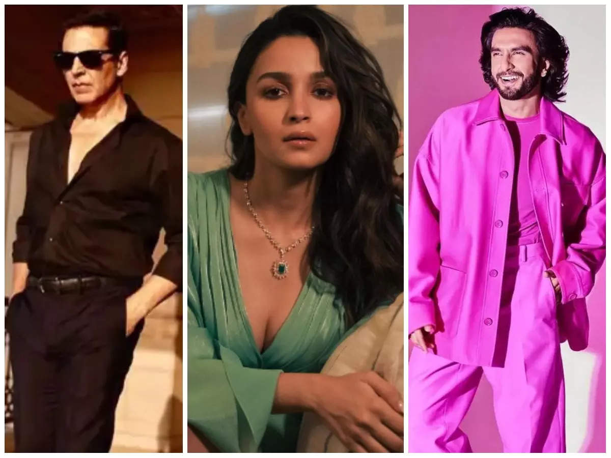 Ranveer Singh, Akshay Kumar, Alia Bhatt: Bollywood stars with most brand value  | The Times of India