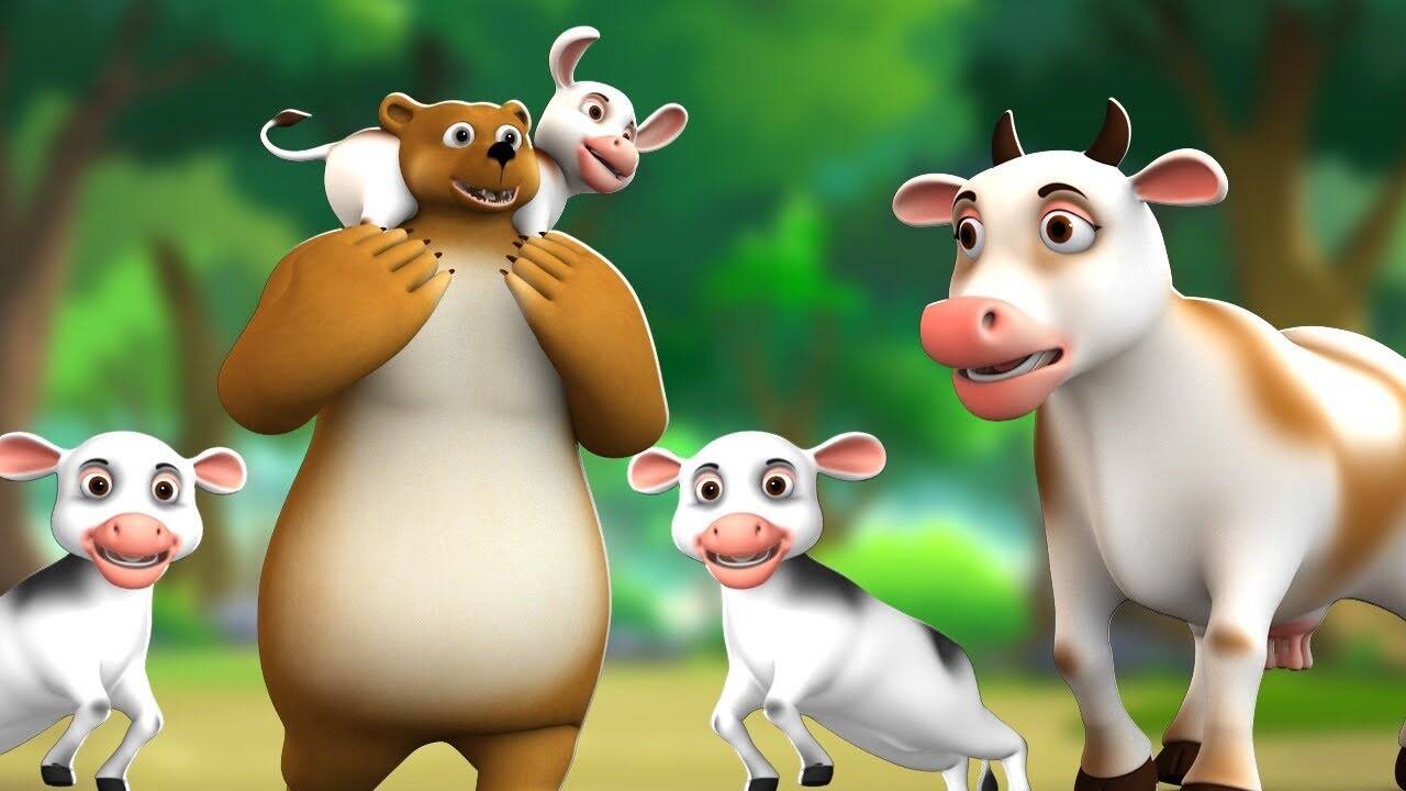 Watch Popular Children Hindi Story 'Baby Calf And Bear Rescue' For Kids ...