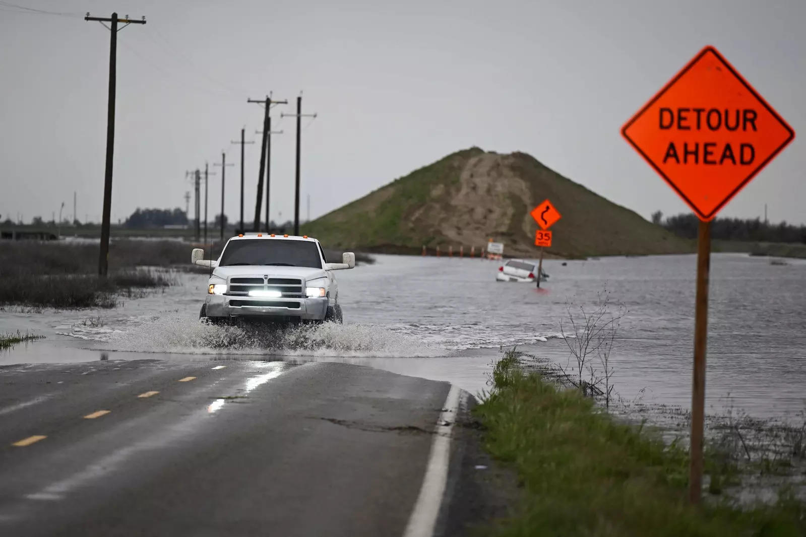 Heavy floods, high winds and rain wreak havoc in California