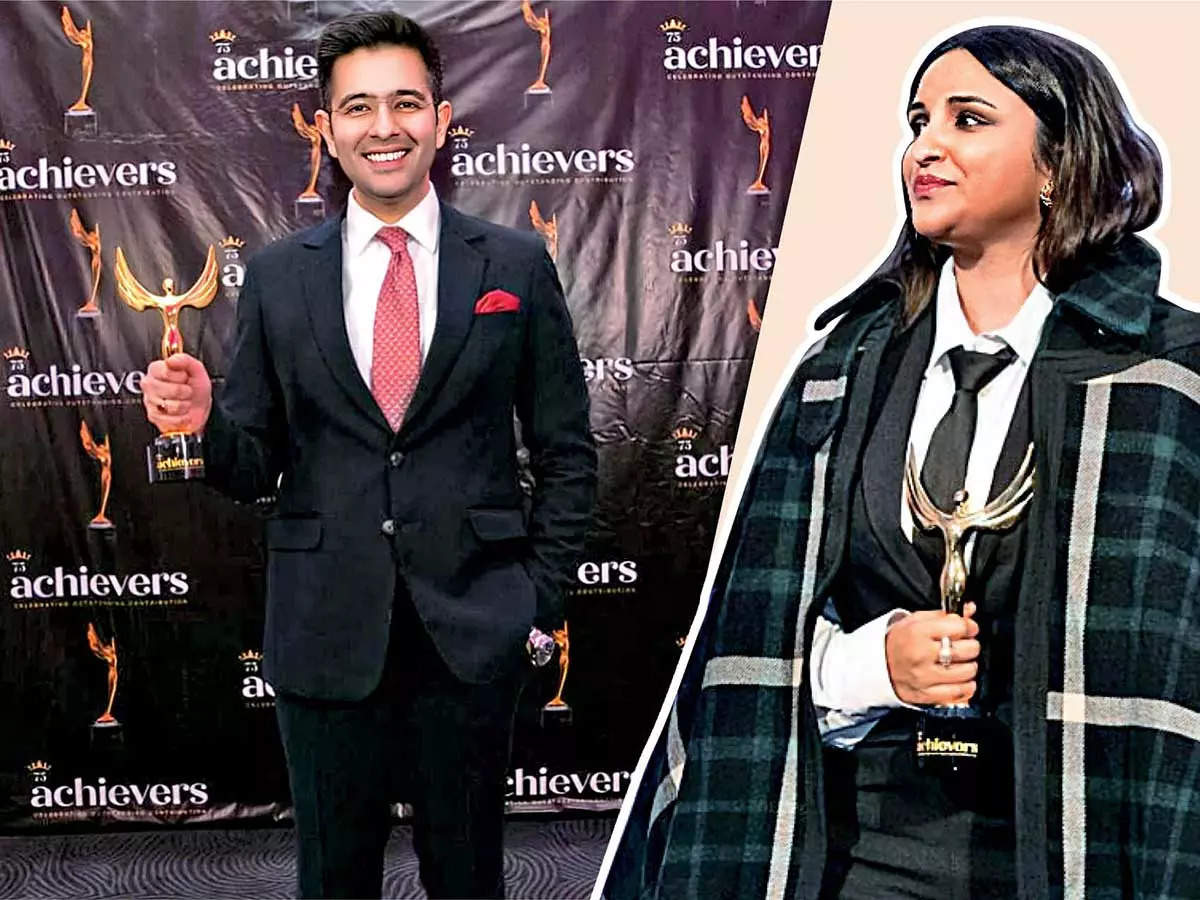 Raghav and Parineeti were both awarded at a function in London in January