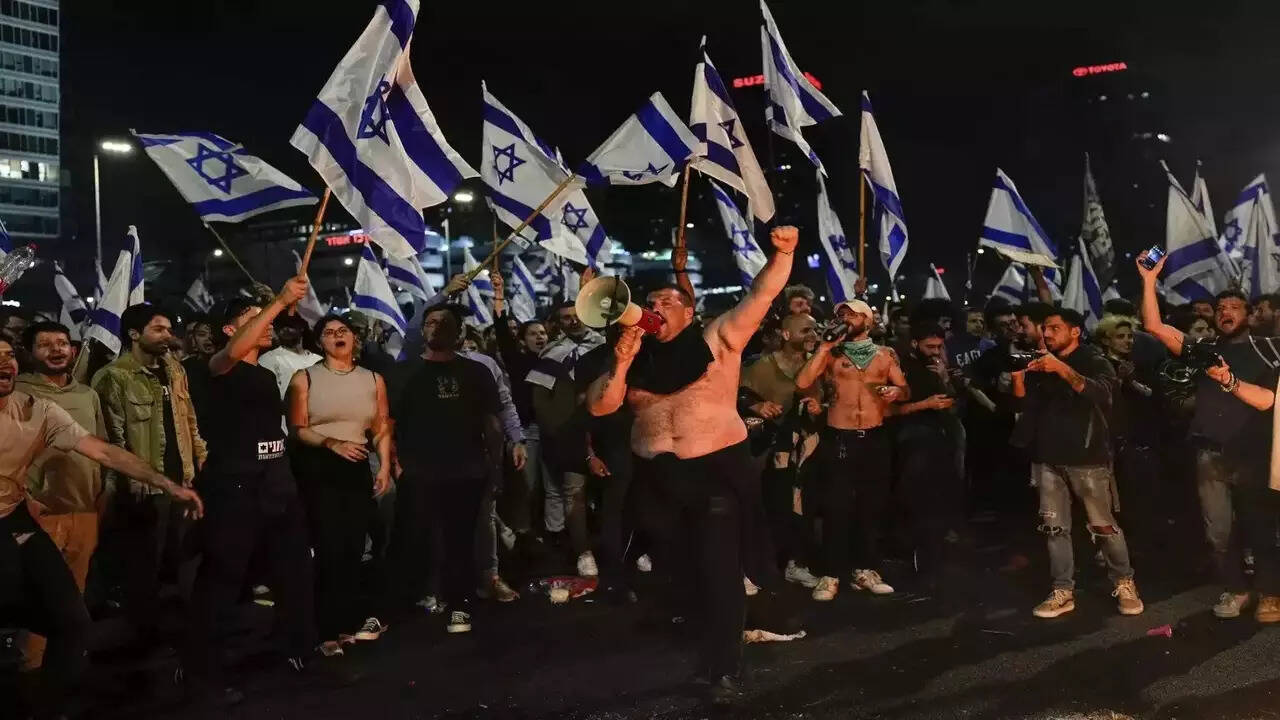 Watch: Unprecedented protests that led to Israel PM Netanyahu pausing judicial reforms