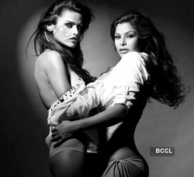 Yasmin Khan and Natasha Sikka get intimate during a lesbian photoshoot