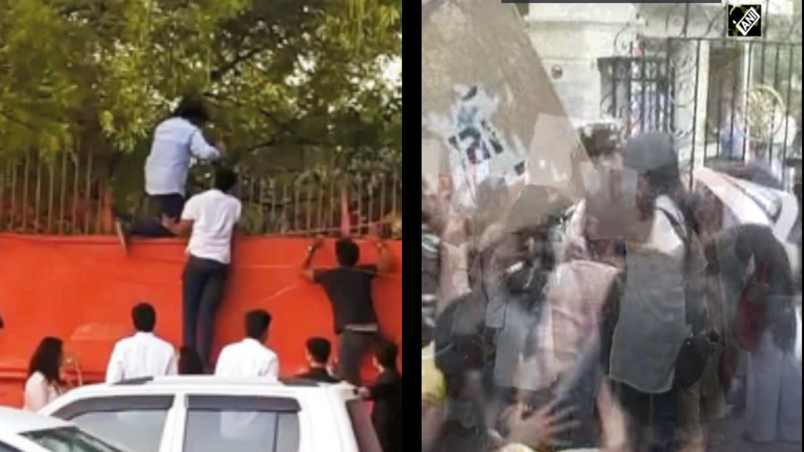 Students of DU’s IP College for Women protest outside college over ...