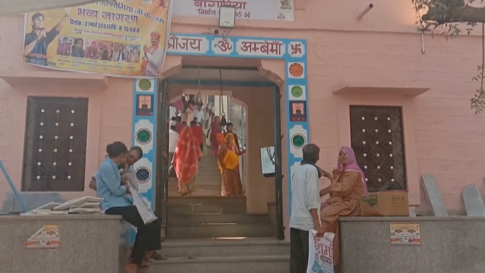 Members of a Muslim family are priests in this temple to Goddess Durga