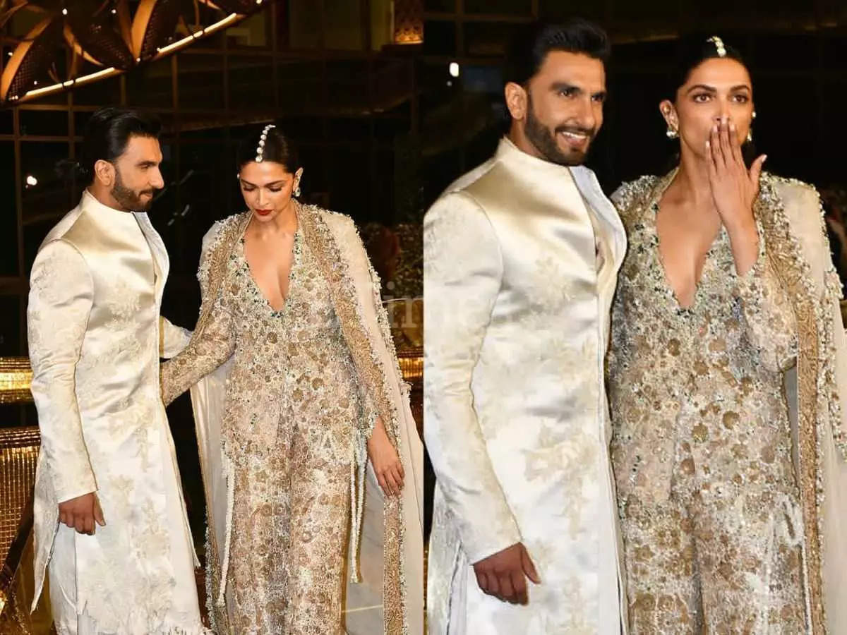 Deepika Padukone finally holds Ranveer Singh's hand with a big smile at the NMACC opening