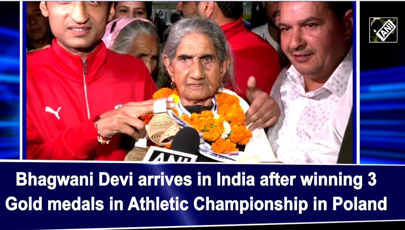 Bhagwani Devi Arrives In India After Winning 3 Gold Medals In Athletic