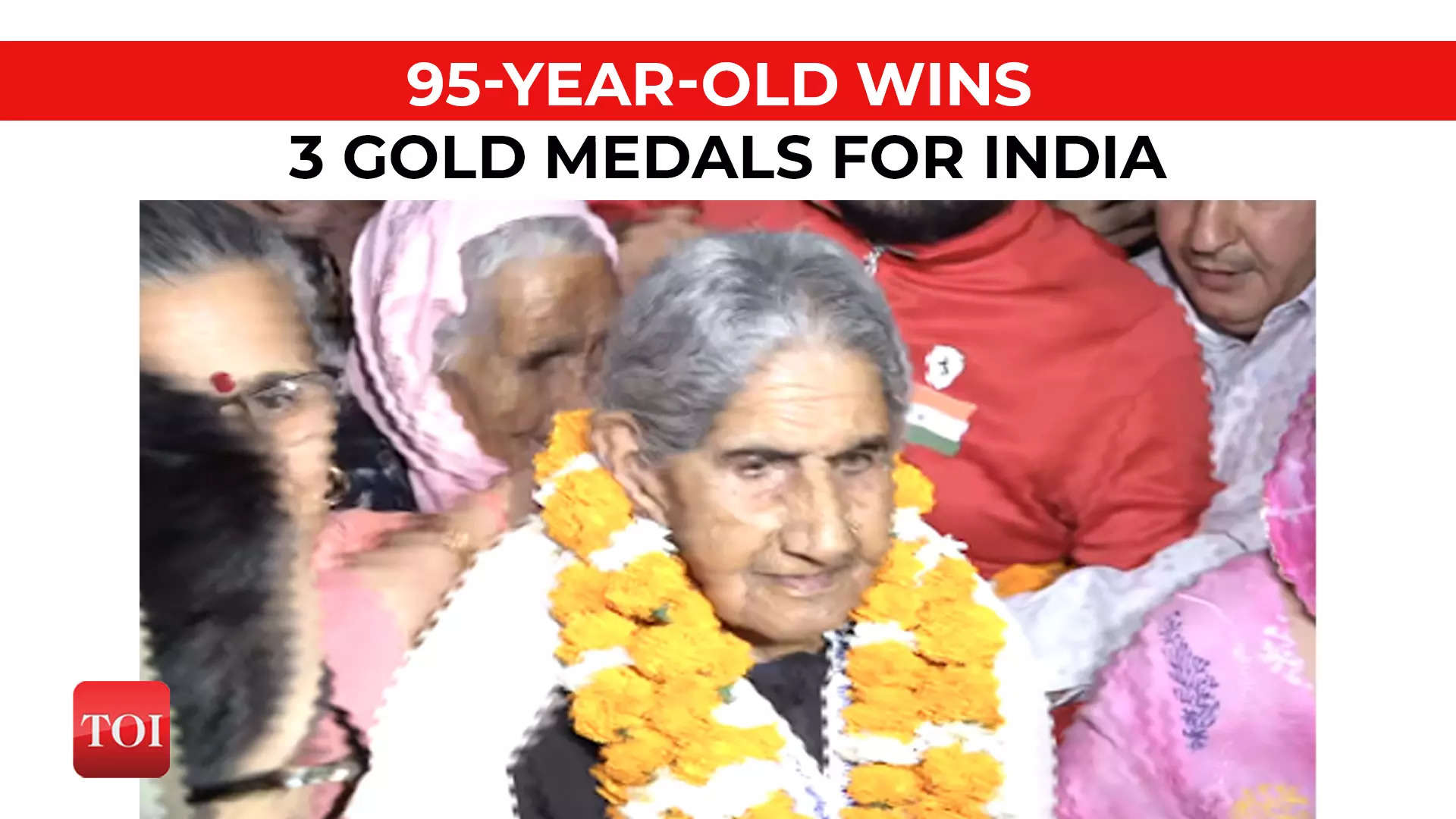 95 Year Old Bhagwani Devi Accorded Rousing Welcome After World Record