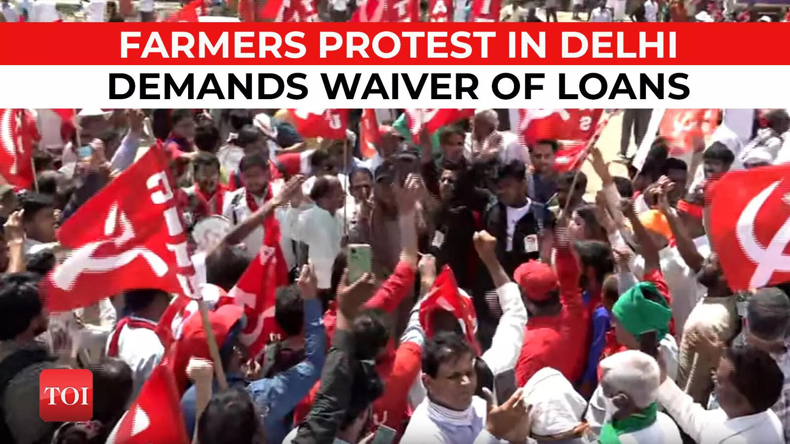 Farmers protest in Delhi demanding waiver of farm loans, also demands 1 ...