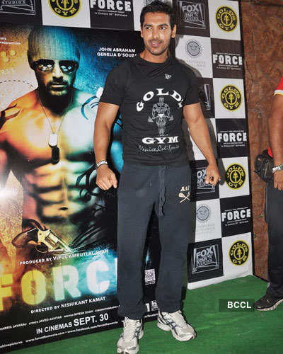 John promotes 'Force' @ Gold Gym