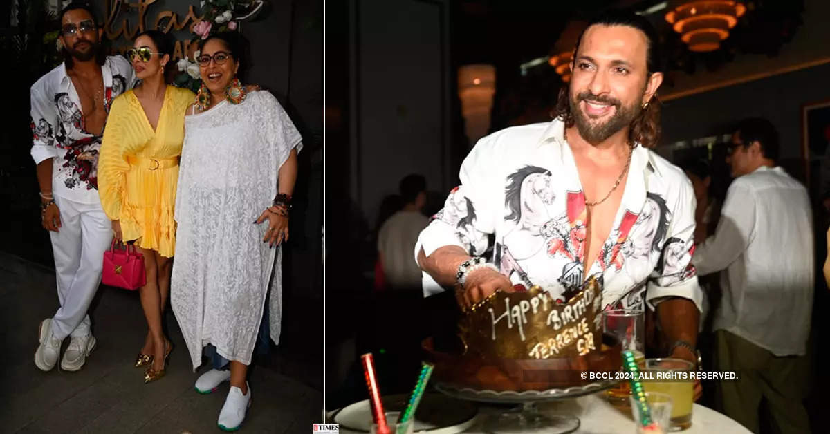 Terence Lewis hosts a star-studded birthday party on Easter; Malaika Arora, Geeta Kapur and others arrive in style