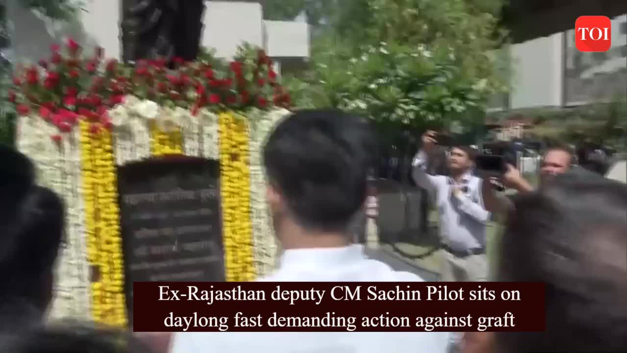 Sachin Pilot Ex Rajasthan Deputy Cm Sachin Pilot Sits On Daylong Fast Demanding Action Against