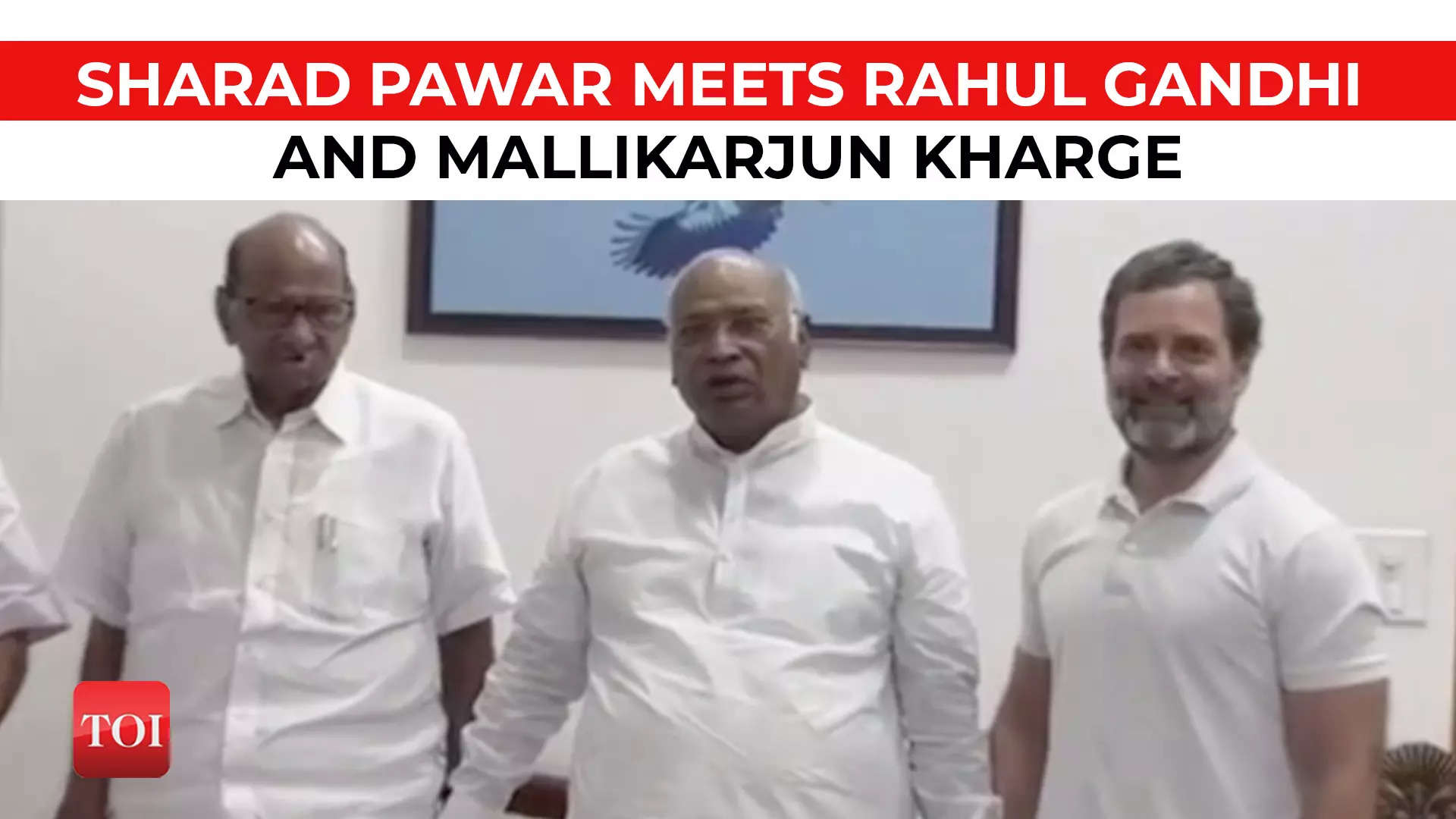 Pawar Kharge And Rahul Gandhi Discuss Building United Front Against Bjp