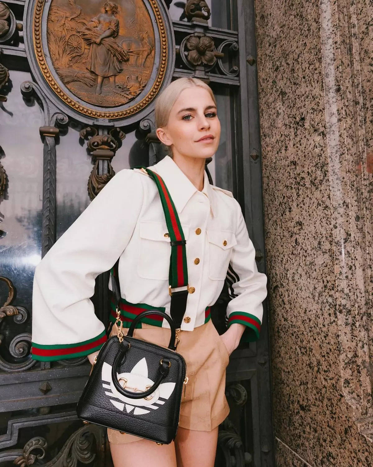 ​German fashion blogger Caroline Daur puts on a glamorous display of her collection​