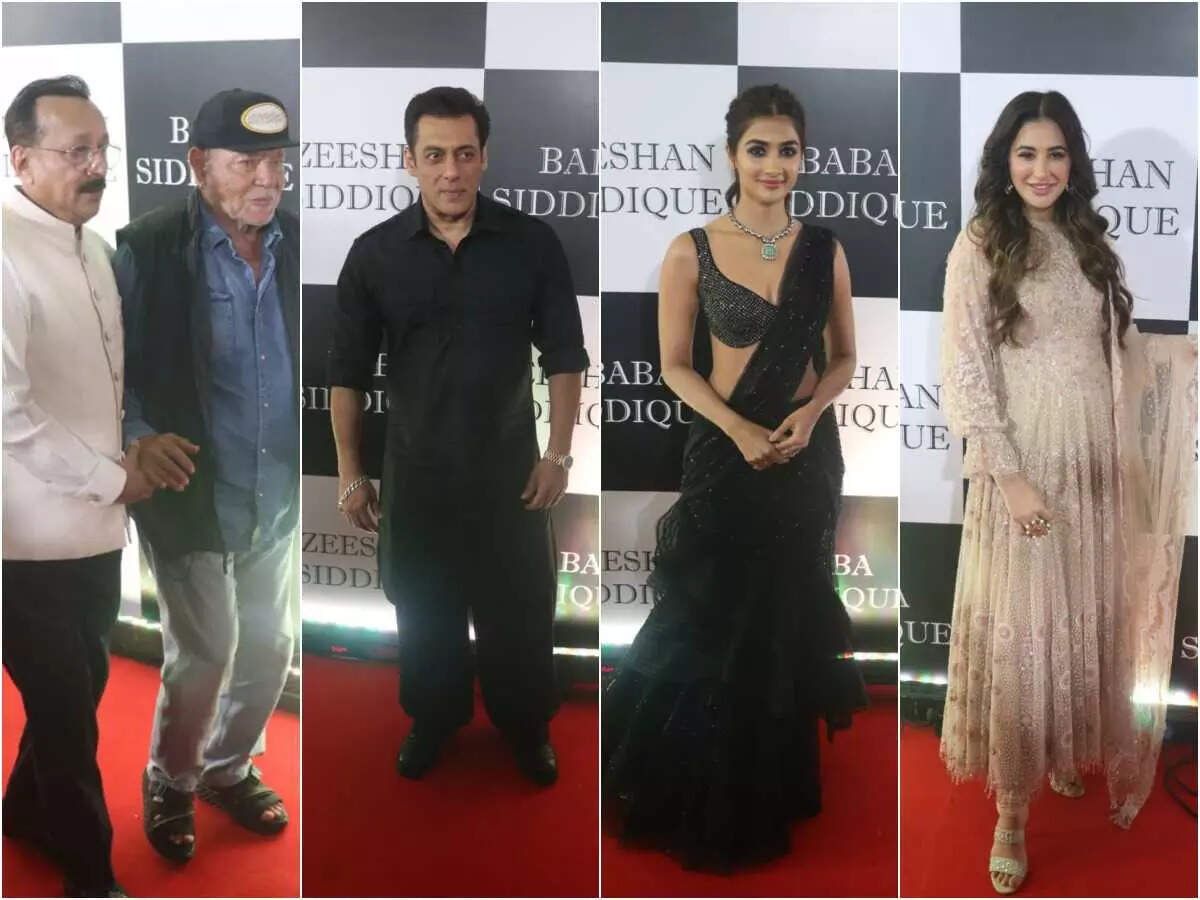 Salman Khan, Salim Khan, Pooja Hegde, Nargis Fakhri: Bollywood celebs arrive for Baba Siddique's Iftar party