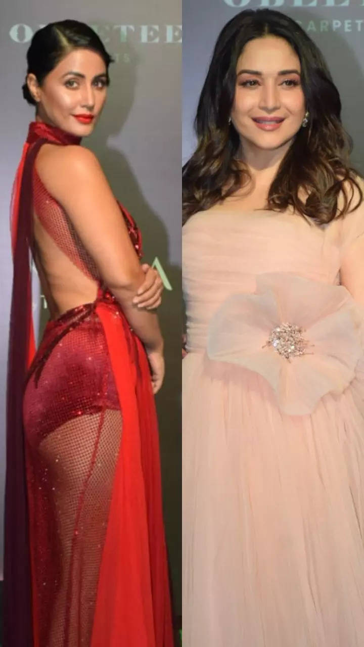 Madhuri Dixit to Hina Khan: Hottest looks from a recent award show​ | Times  of India