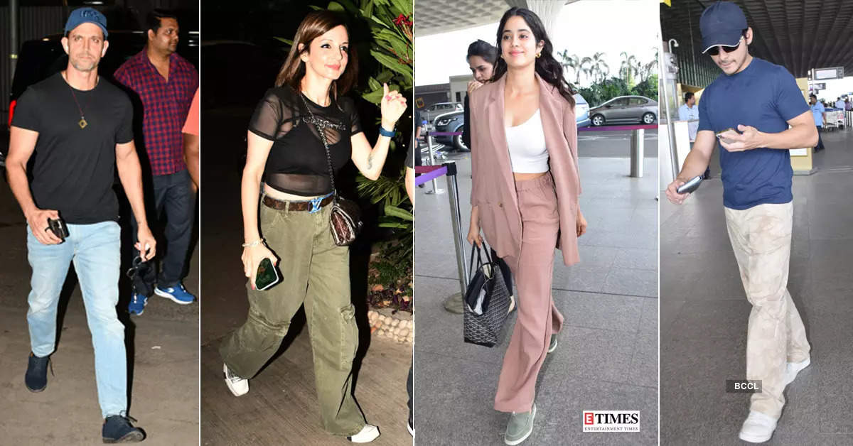 #ETimesSnapped: From Hrithik Roshan-Sussanne Khan to Janhvi Kapoor-Shikhar Pahariya, paparazzi pictures of your favourite celebs
