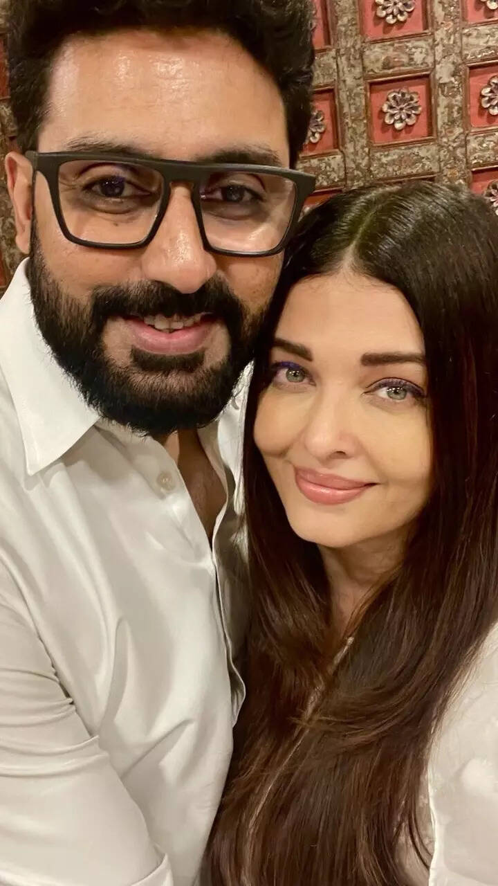 Abhishek and Aishwarya twin in white as they ring in 16th wedding anniversary