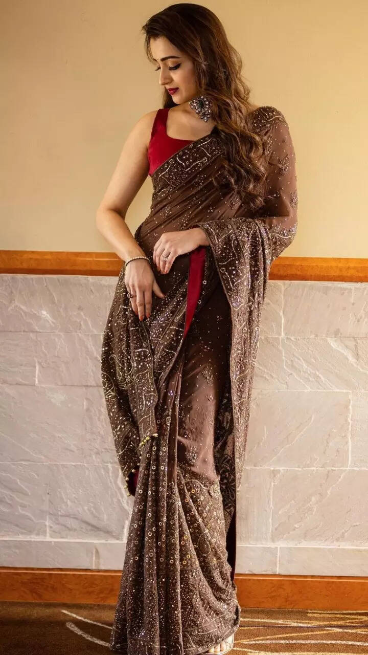 Trisha Krishnan aces 'star glamour' in gorgeous sarees