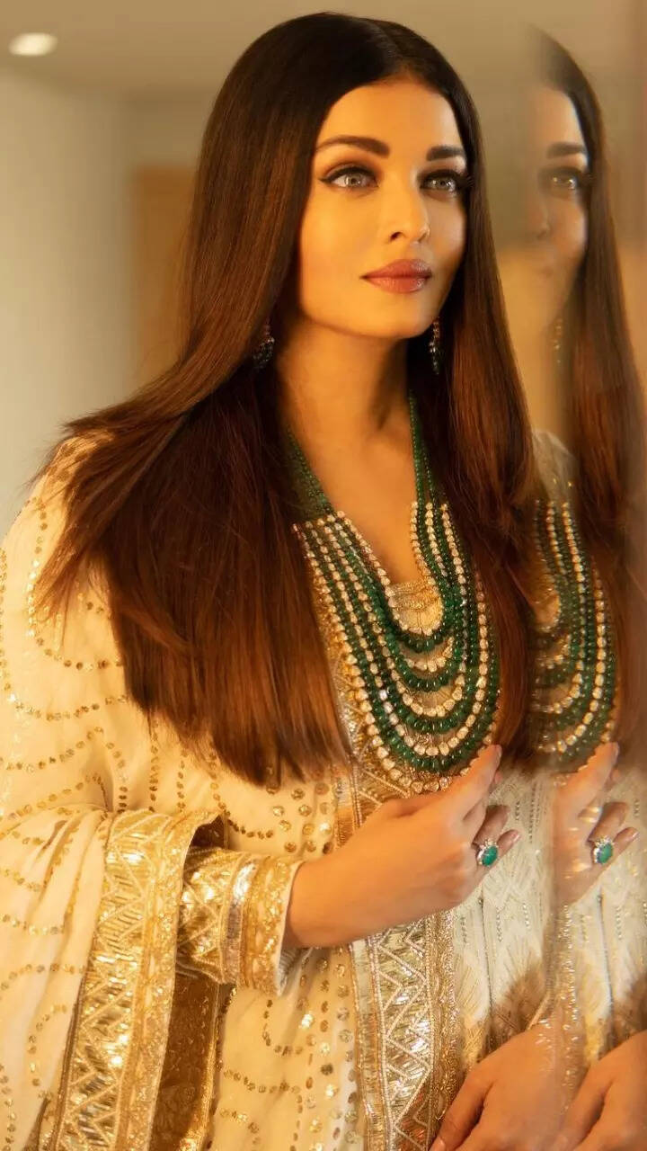 Aishwarya Rai Bachchan in white anarkali suit serves as chapter on elegance