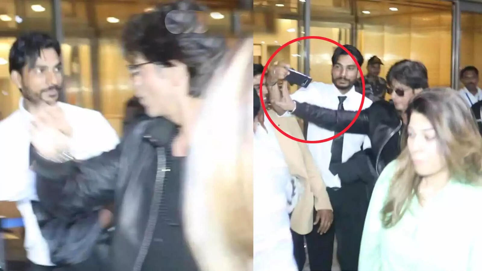 OMG! Shah Rukh Khan gets angry after fan tries to click selfie with him ...