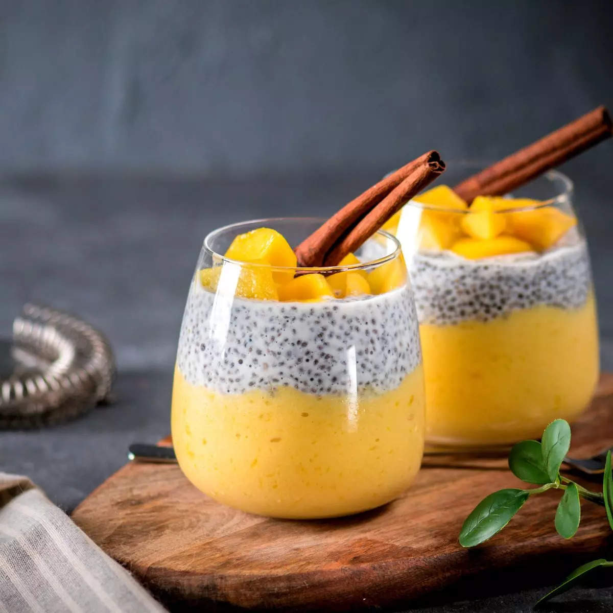 Creamy Mango Chia Pudding Recipe: How to Make Creamy Mango Chia Pudding Recipe | Homemade Creamy Mango Chia Pudding Recipe
