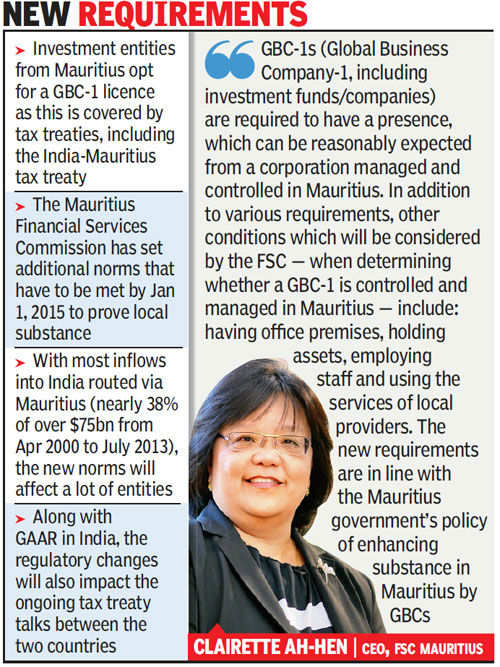 Mauritius-based foreign investors face tougher norms - Times of India