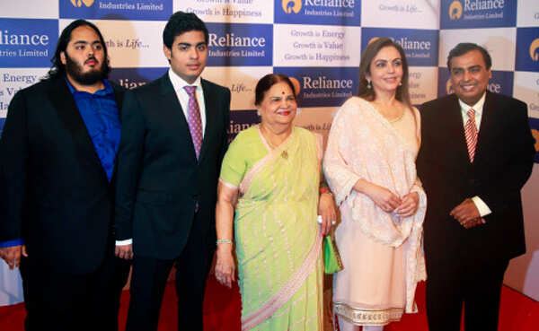 Image result for ambani brothers with mother
