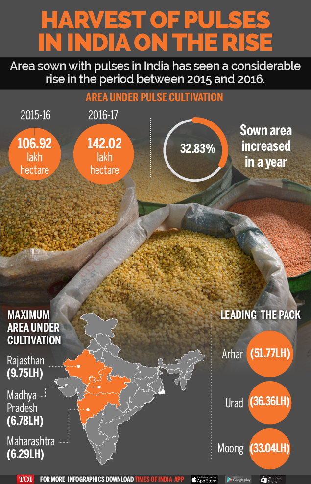 India’s forward stride in harvest of pulses | India News - Times of India