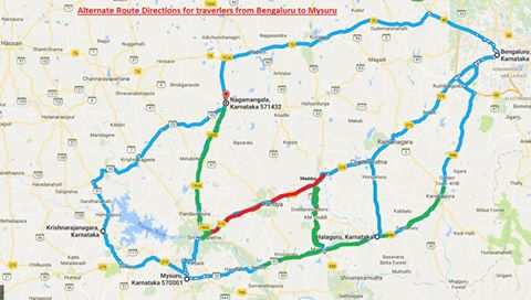 Karnataka districts issue traffic advisory with alternate Bengaluru-Mysuru routes | Bengaluru ...