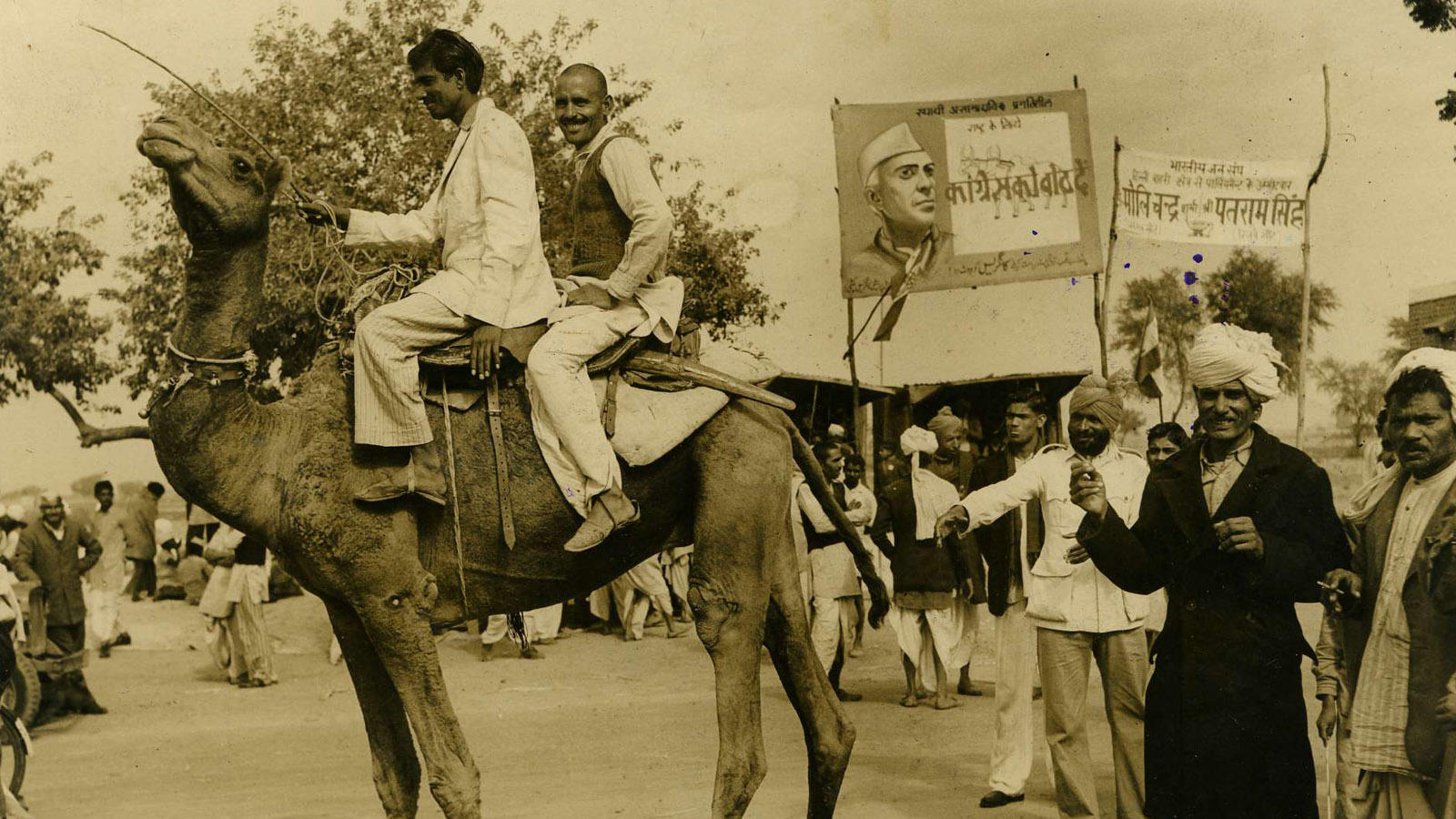 Image result for campaigning 1950 india