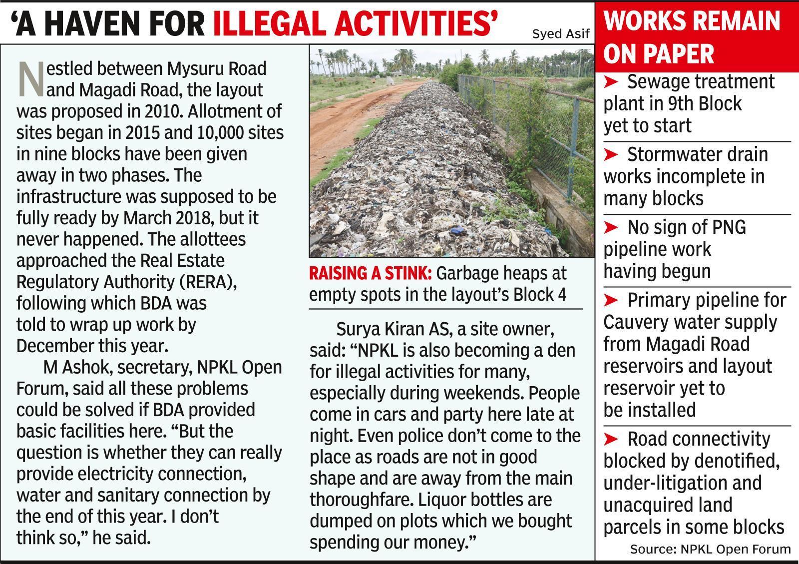 Kempegowda Layout Turns Dumpyard Residents Fume Bengaluru News Times Of India