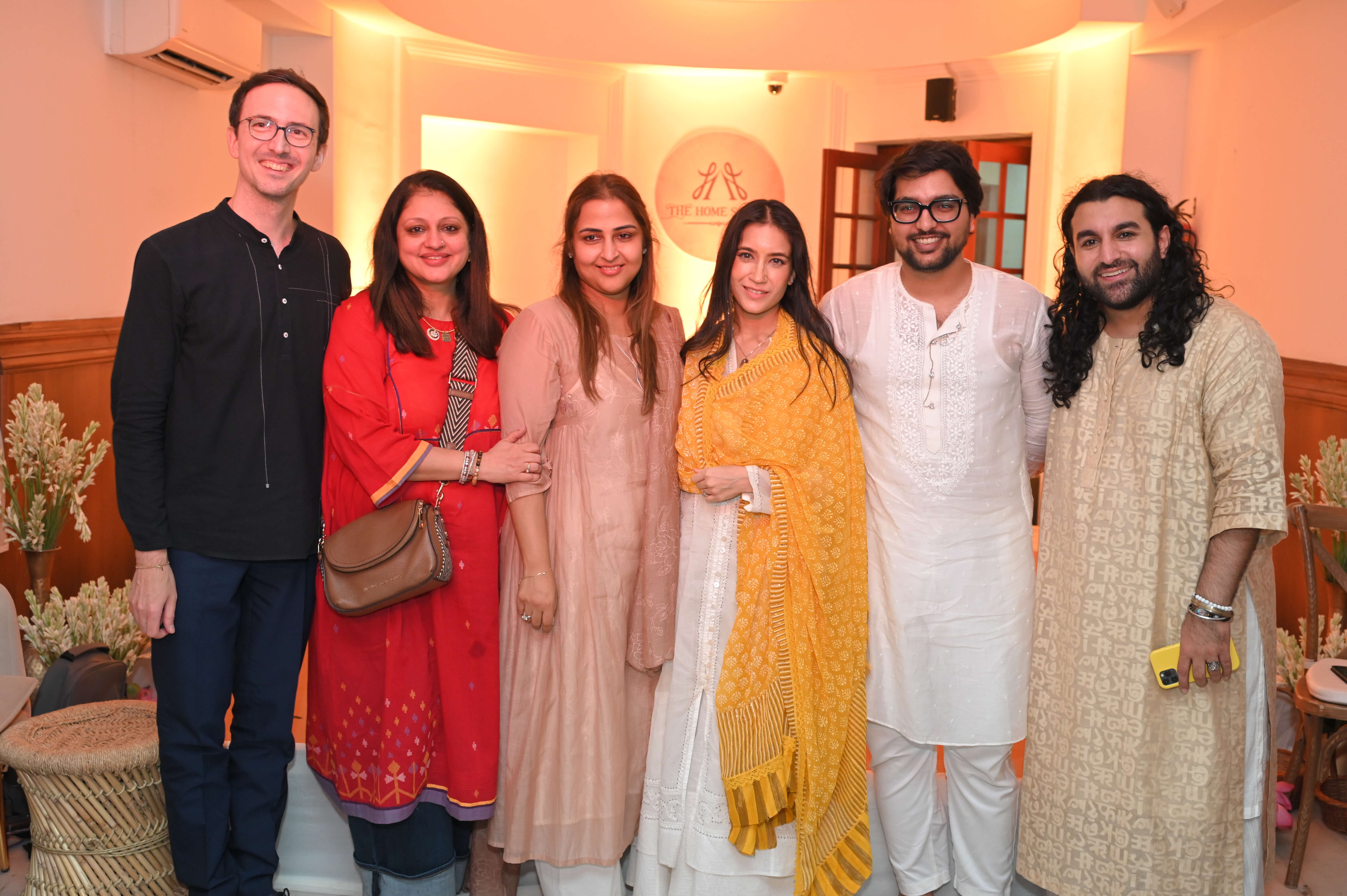 (L-R) Tomek Pajak, Nandini Singh Jhabua, Minu Bakshi, Shivani Verma, Anas Khan, Akshat Kapoor