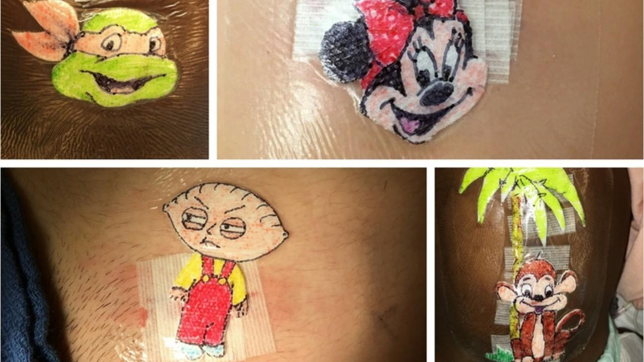 How Dr. Robert Parry started drawing cartoons on kids’ bandages
