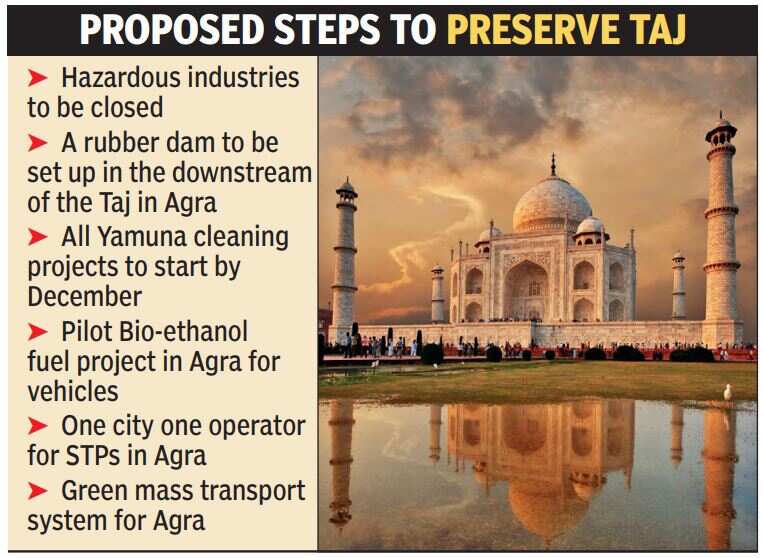 Govt To Draw Up 100 Year Plan For Taj Conservation India News Times Of India