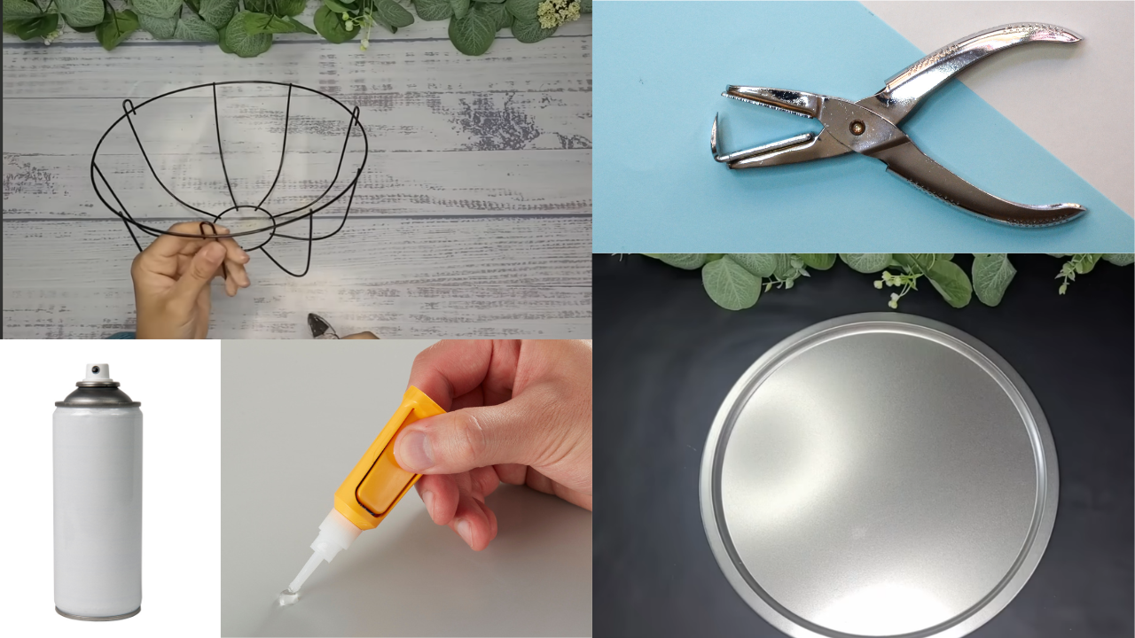 This DIY turns a simple pizza pan into stylish countertop storage