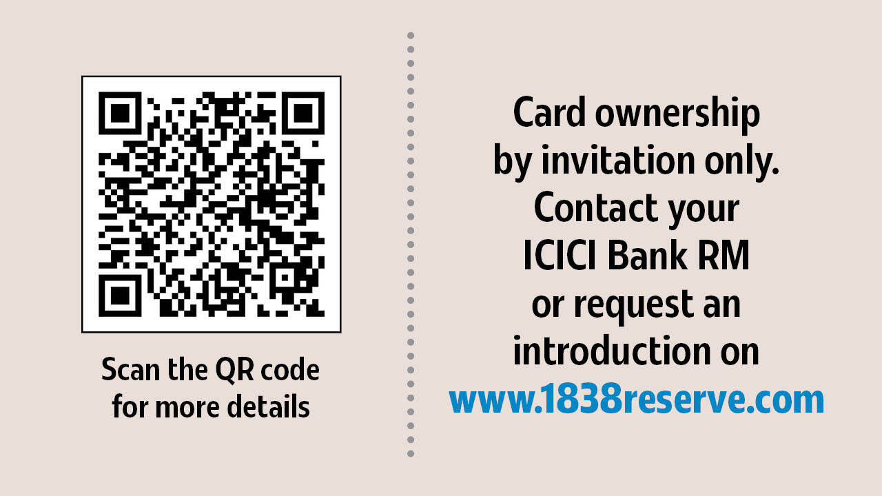 An ode to 188 years: 1838 Reserve credit card