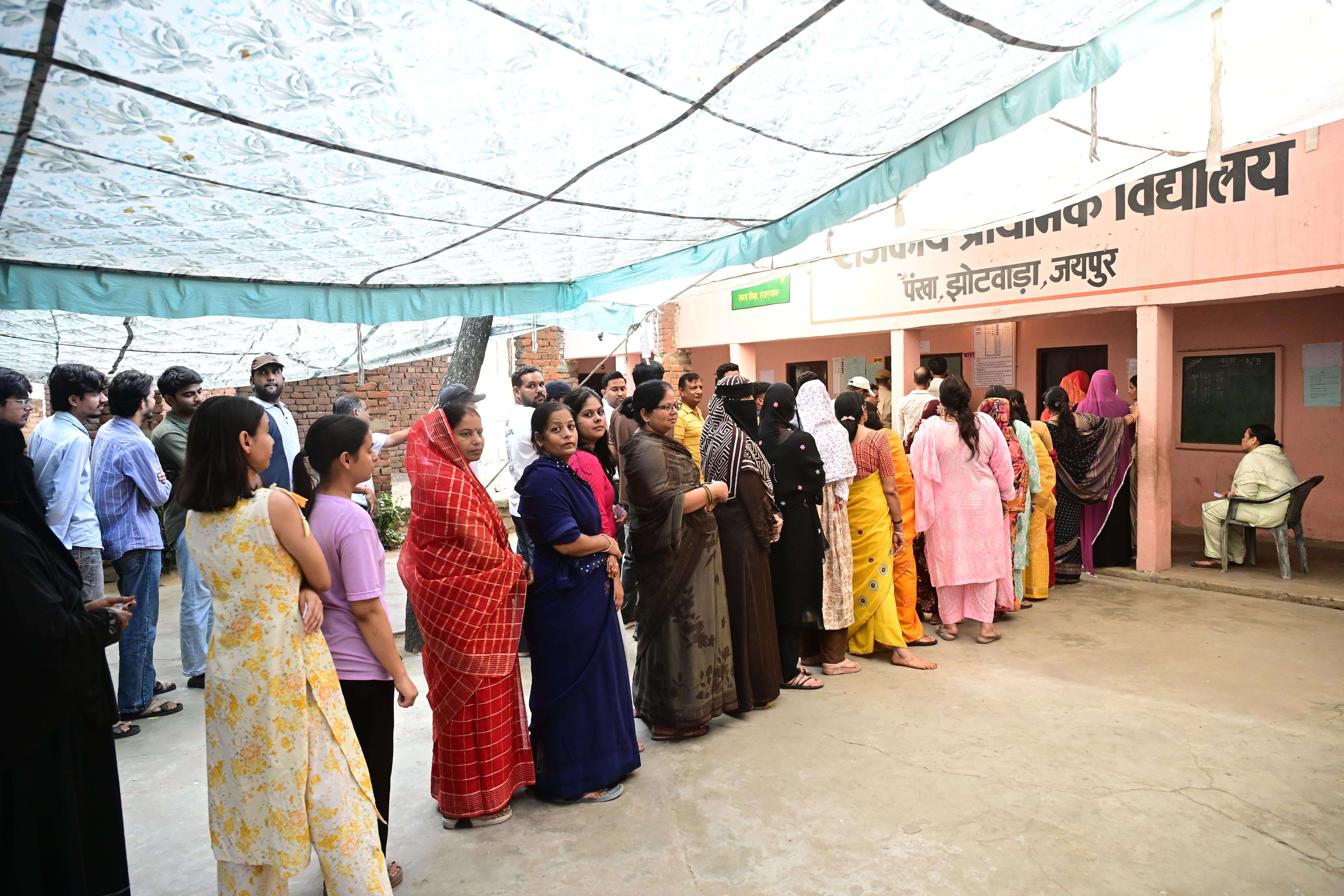 Repolling for ward 18 at Kalwar Road (Bhagirath) (2).JPG