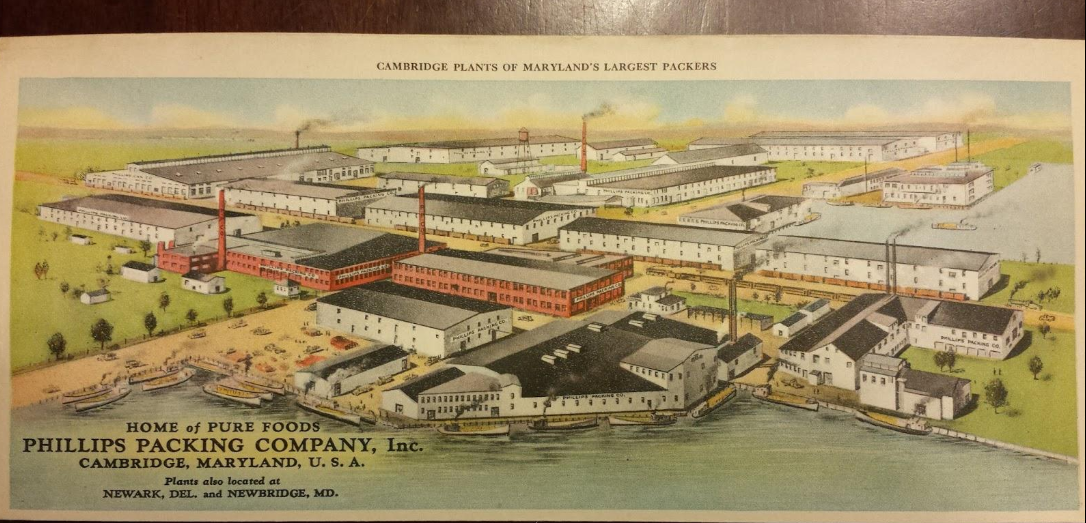 Phillips Packing Company produced food products and military rations during WW II (Photo: PRR's Cambridge Secondary Track)