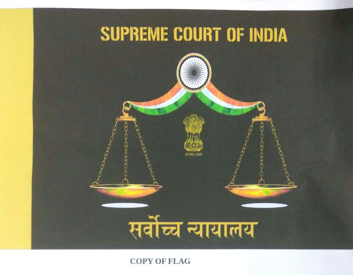 SC adopts exclusive flag and plate for judiciary | India News - Times ...