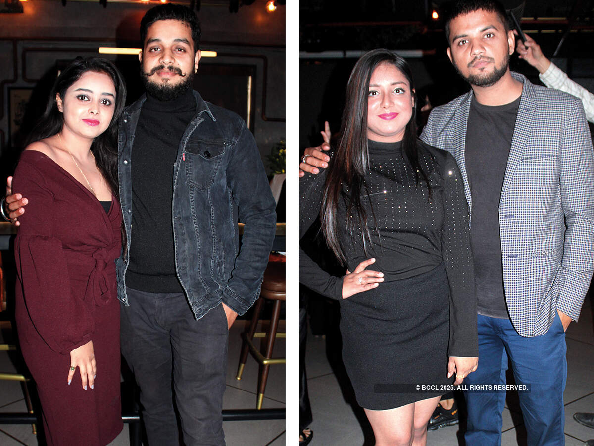 (L) Nancy and Sahil (R) Nandani and Aman