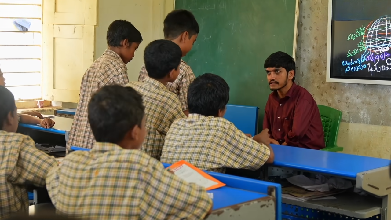 After six years of preparation, Naidu secured third rank at the district level in DSC exam. (Photo: BBC News Hindi)​