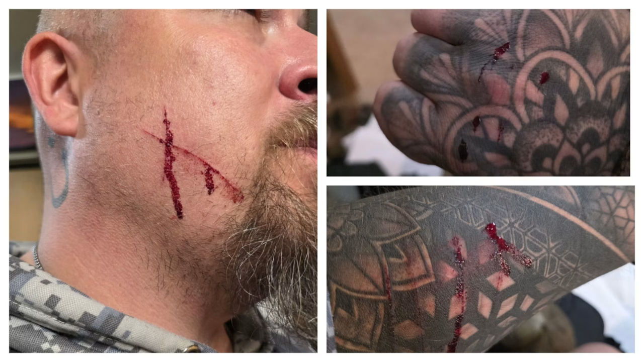 The kick that made the mountain lion turn on him<br>
