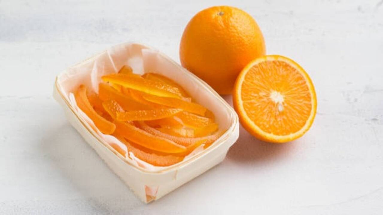 Fruit peel candy at home<br>