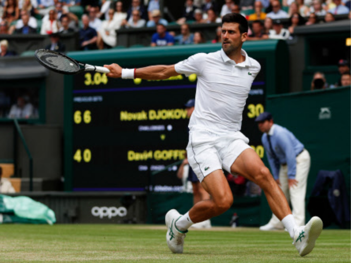 Tennis Novak Djokovic defeats David Goffin to face Roberto Bautista