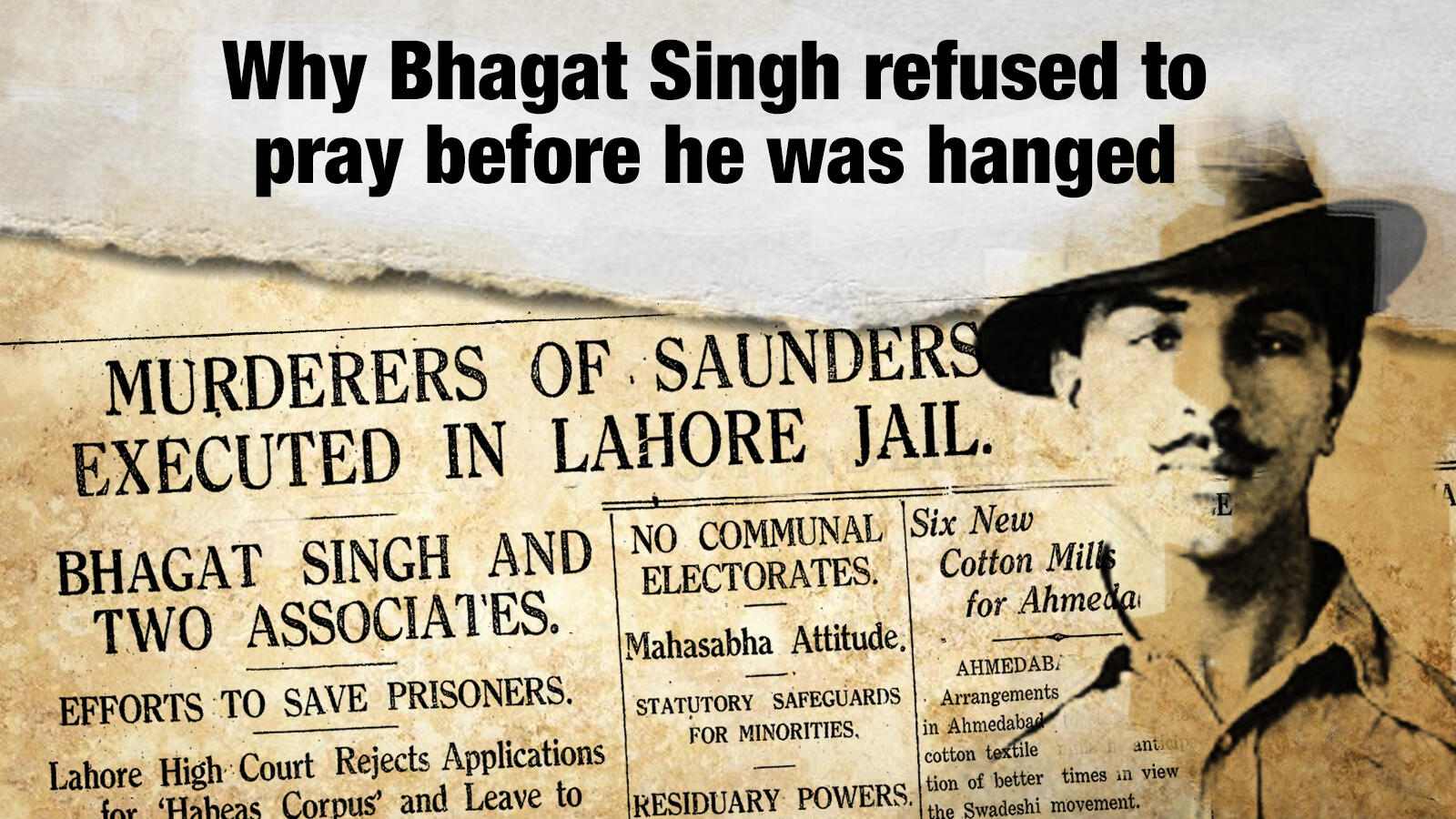 Why Bhagat Singh refused to pray before he was hanged Times of India