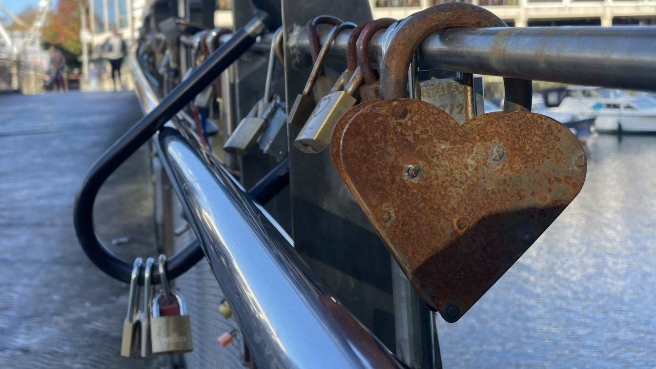 The city had removed the locks before (Image: B24/7)<br>