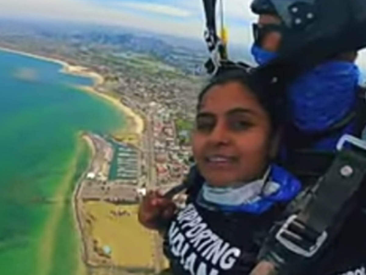 Punjab woman Australia Skydiving: While farmers are protesting in India against farm laws 2020, a woman from Punjab skydived to support farmers protest.