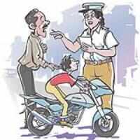 Father booked for minor son's rash driving