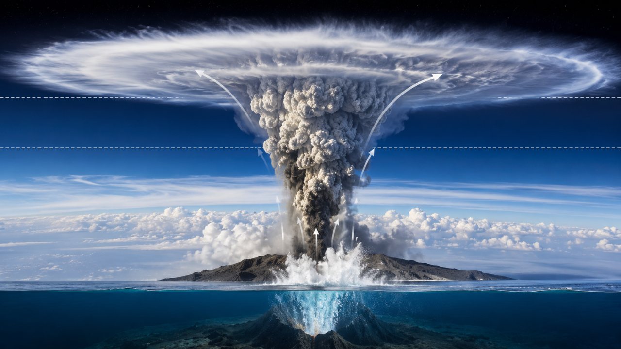How Hunga Tonga sent huge amounts of water vapour into the stratosphere