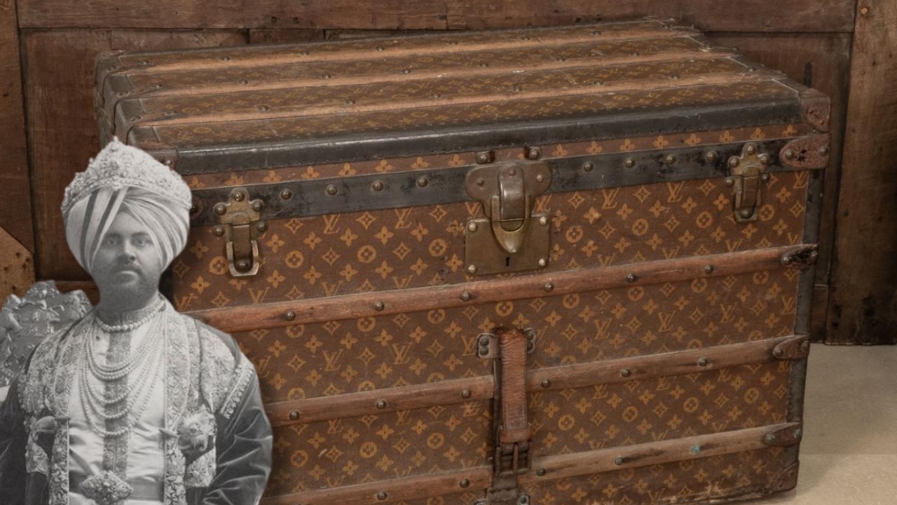 The Maharaja had more than 60 bespoke Louis Vuitton trunks made for his travels.